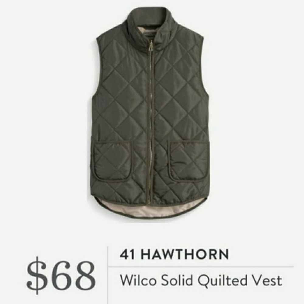 NWOT 41 Hawthorn Wilco Solid Quilted Vest